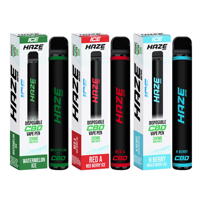 Haze Bar Ice 300mg CBD Disposable Vape Device 600 PuffsCBD ProductsHazeVaperr Shop
