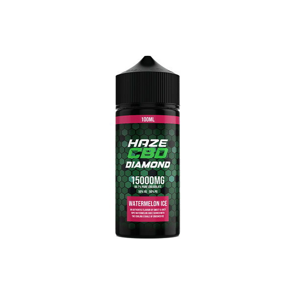 Haze CBD Diamond 15000mg CBD E - Liquid 100mlCBD ProductsHazeVaperr Shop