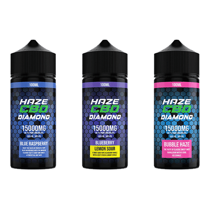 Haze CBD Diamond 15000mg CBD E - Liquid 100mlCBD ProductsHazeVaperr Shop