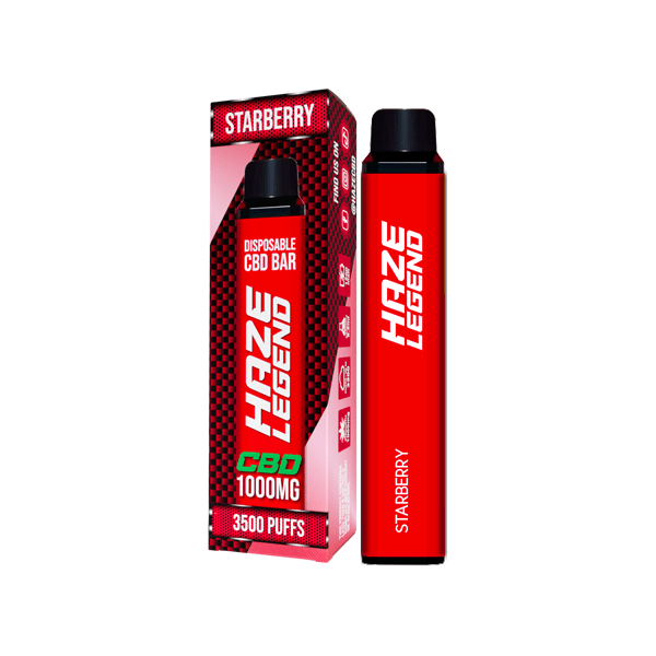 Haze Legend 1000mg CBD Disposable Vape Device 3500 PuffsCBD ProductsHazeVaperr Shop