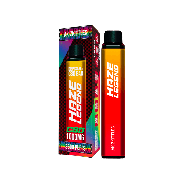 Haze Legend 1000mg CBD Disposable Vape Device 3500 PuffsCBD ProductsHazeVaperr Shop