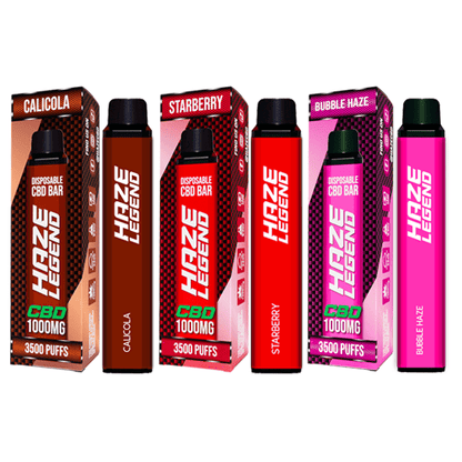 Haze Legend 1000mg CBD Disposable Vape Device 3500 PuffsCBD ProductsHazeVaperr Shop