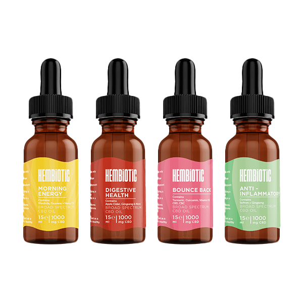 Hembiotic 1000mg Broad - Spectrum Functional CBD Oil - 15mlCBD ProductsHembioticVaperr Shop