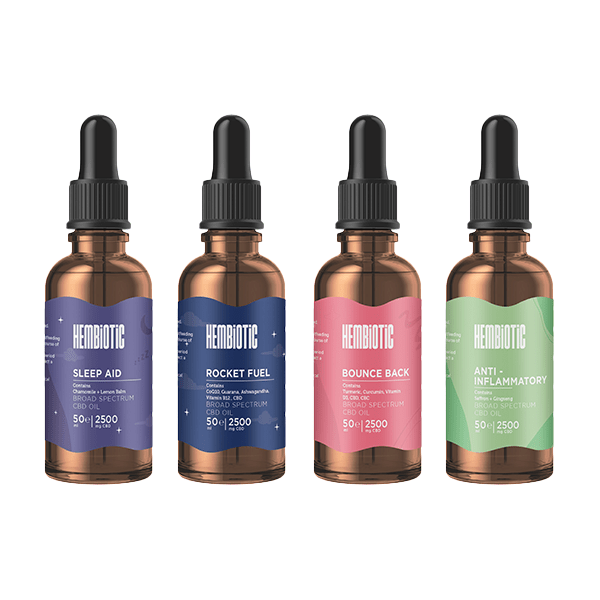 Hembiotic 2500mg Broad - Spectrum Bulk Functional CBD Oil - 50mlCBD ProductsHembioticVaperr Shop