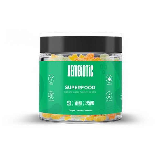 Hembiotic 2750mg Bulk Functional CBD Gummy Bears - 550gCBD ProductsHembioticVaperr Shop