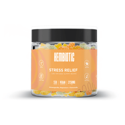 Hembiotic 2750mg Bulk Functional CBD Gummy Bears - 550gCBD ProductsHembioticVaperr Shop