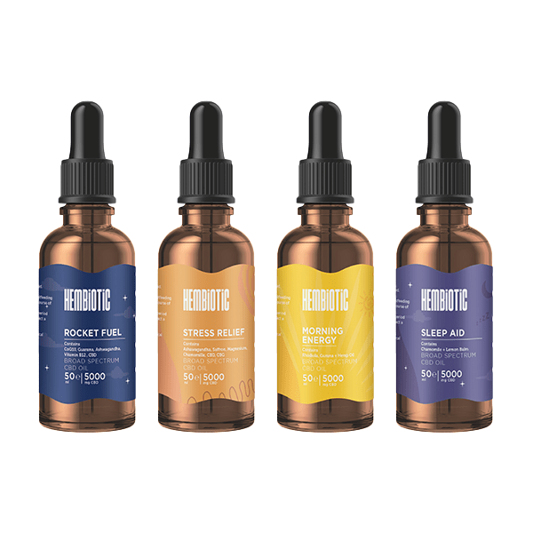Hembiotic 5000mg Broad - Spectrum Bulk Functional CBD Oil - 50mlCBD ProductsHembioticVaperr Shop
