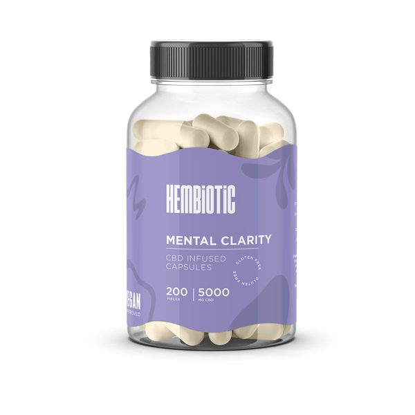 Hembiotic 5000mg Bulk Functional CBD Capsules - 200 CapsCBD ProductsHembioticVaperr Shop