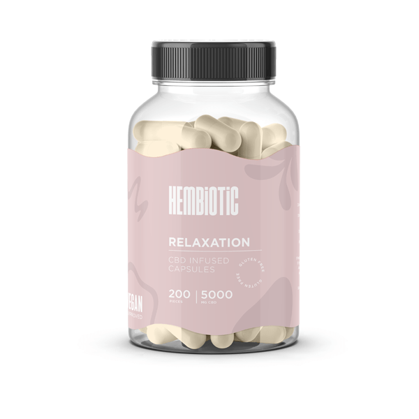Hembiotic 5000mg Bulk Functional CBD Capsules - 200 CapsCBD ProductsHembioticVaperr Shop
