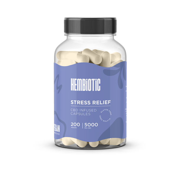 Hembiotic 5000mg Bulk Functional CBD Capsules - 200 CapsCBD ProductsHembioticVaperr Shop