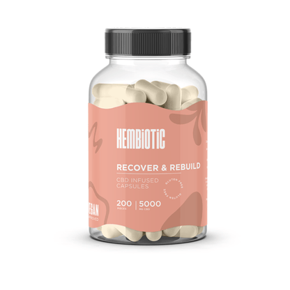 Hembiotic 5000mg Bulk Functional CBD Capsules - 200 CapsCBD ProductsHembioticVaperr Shop