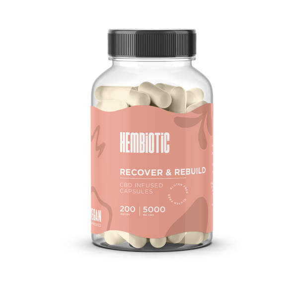Hembiotic 5000mg Bulk Functional CBD Capsules - 200 CapsCBD ProductsHembioticVaperr Shop