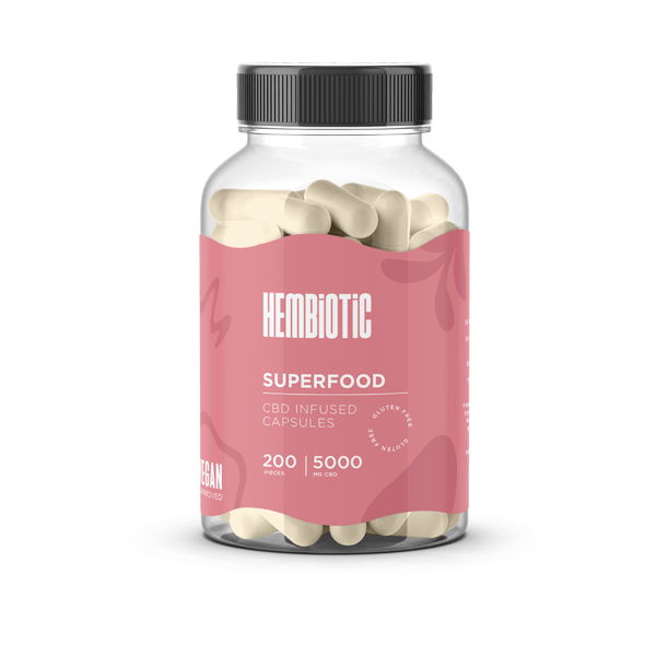 Hembiotic 5000mg Bulk Functional CBD Capsules - 200 CapsCBD ProductsHembioticVaperr Shop