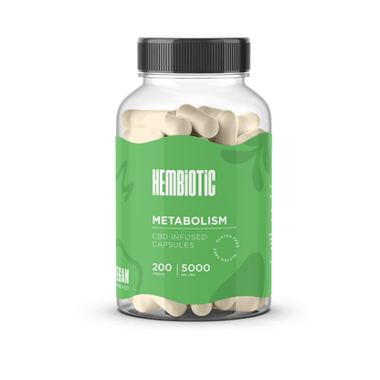 Hembiotic 5000mg Bulk Functional CBD Capsules - 200 CapsCBD ProductsHembioticVaperr Shop