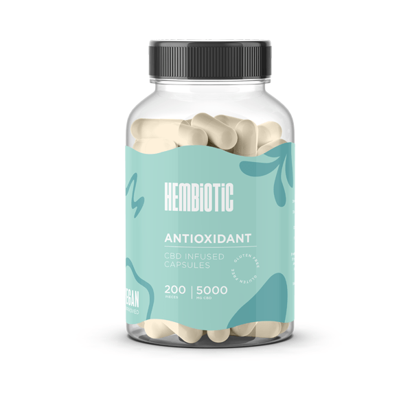 Hembiotic 5000mg Bulk Functional CBD Capsules - 200 CapsCBD ProductsHembioticVaperr Shop