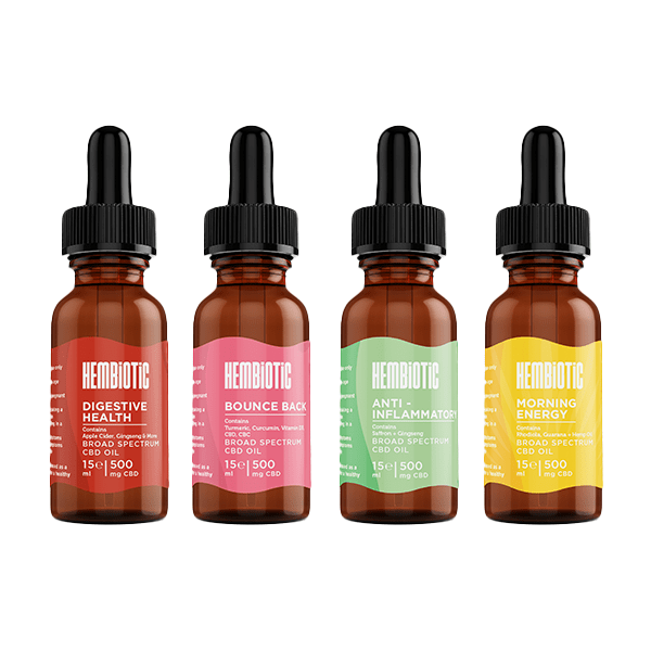 Hembiotic 500mg Broad - Spectrum Functional CBD Oil - 15mlCBD ProductsHembioticVaperr Shop