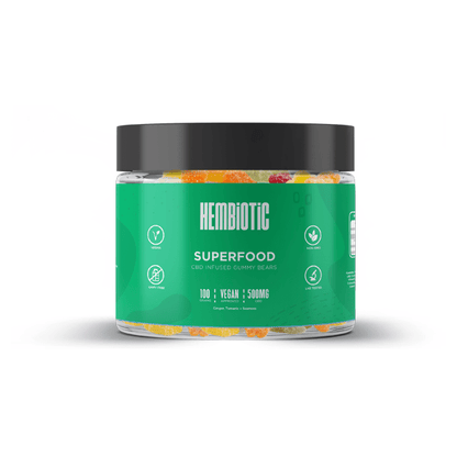 Hembiotic 500mg Functional CBD Gummy Bears - 100gCBD ProductsHembioticVaperr Shop