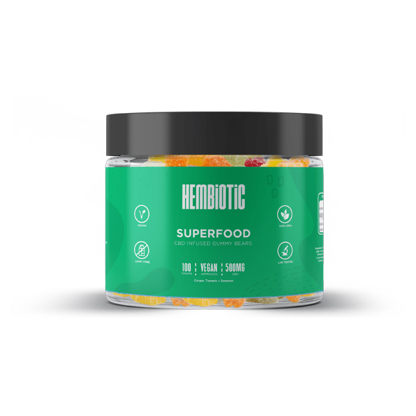 Hembiotic 500mg Functional CBD Gummy Bears - 100gCBD ProductsHembioticVaperr Shop