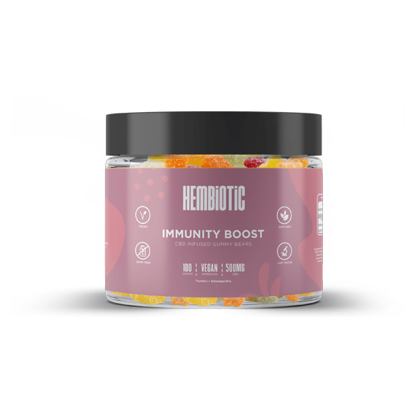 Hembiotic 500mg Functional CBD Gummy Bears - 100gCBD ProductsHembioticVaperr Shop