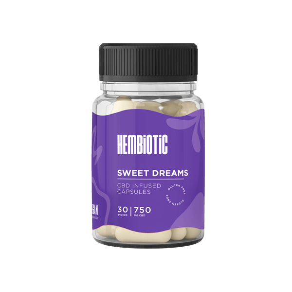 Hembiotic 750mg Functional CBD Capsules - 30 CapsCBD ProductsHembioticVaperr Shop