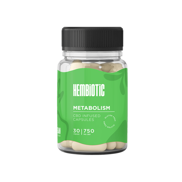 Hembiotic 750mg Functional CBD Capsules - 30 CapsCBD ProductsHembioticVaperr Shop