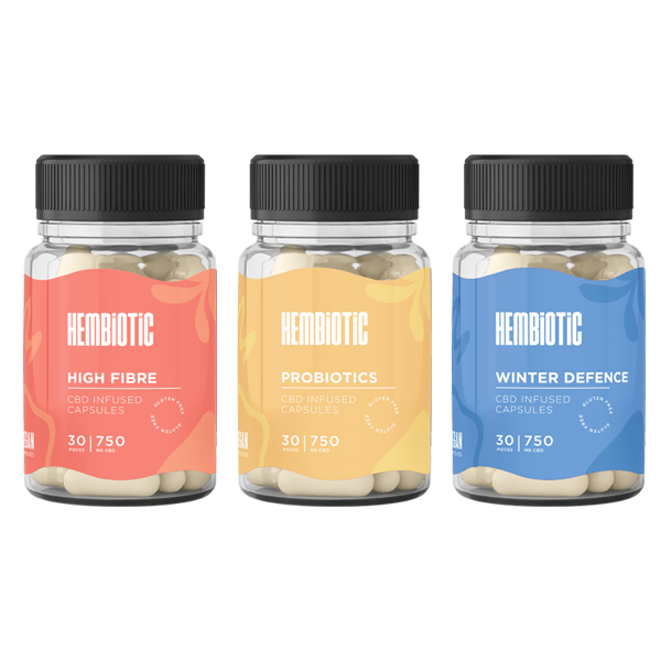 Hembiotic 750mg Functional CBD Capsules - 30 CapsCBD ProductsHembioticVaperr Shop