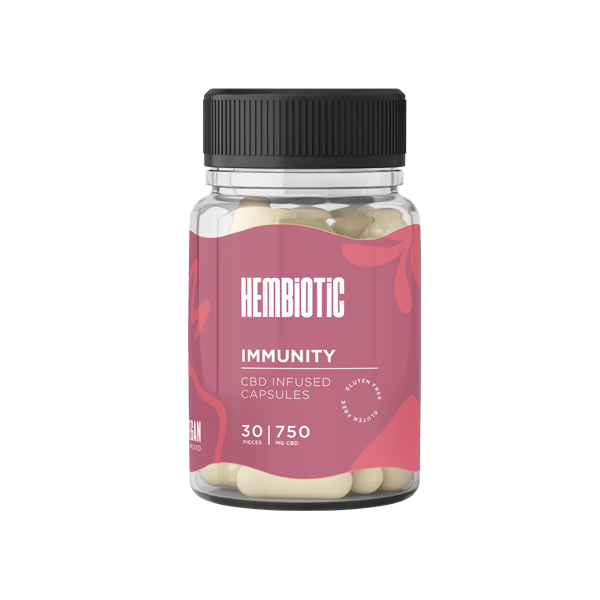 Hembiotic 750mg Functional CBD Capsules - 30 CapsCBD ProductsHembioticVaperr Shop