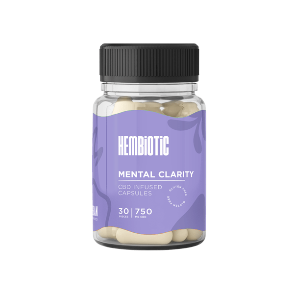 Hembiotic 750mg Functional CBD Capsules - 30 CapsCBD ProductsHembioticVaperr Shop
