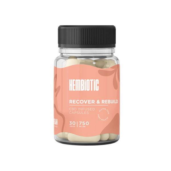 Hembiotic 750mg Functional CBD Capsules - 30 CapsCBD ProductsHembioticVaperr Shop