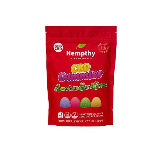Hempthy 300mg CBD Gummies 30 Ct PouchCBD ProductsHempthyVaperr Shop
