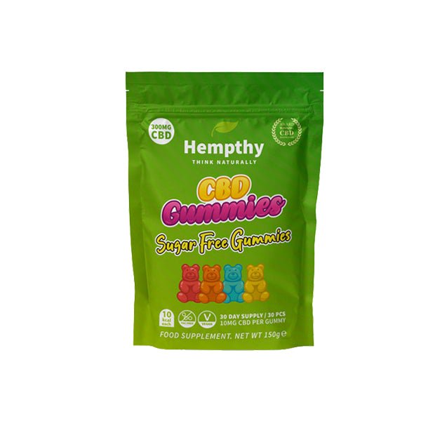 Hempthy 300mg CBD Gummies 30 Ct PouchCBD ProductsHempthyVaperr Shop