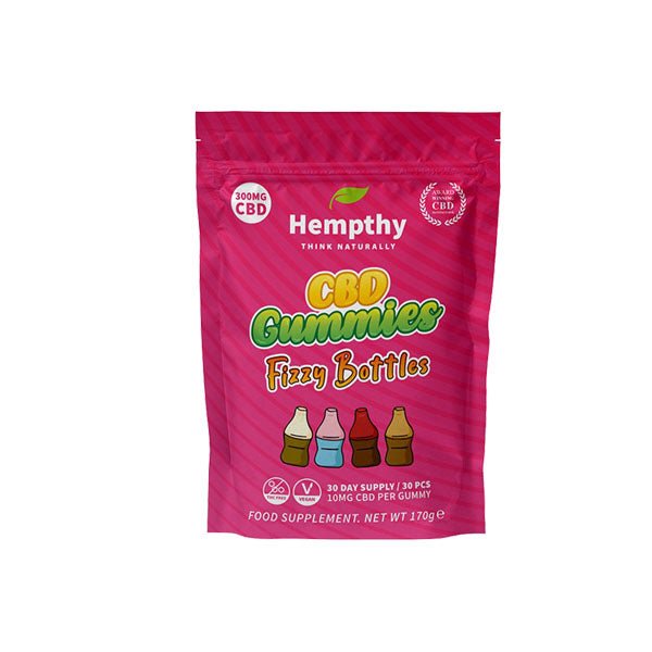 Hempthy 300mg CBD Gummies 30 Ct PouchCBD ProductsHempthyVaperr Shop
