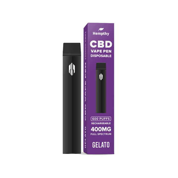 Hempthy 400mg CBD Disposable Vape Pen 600 PuffsCBD ProductsHempthyVaperr Shop