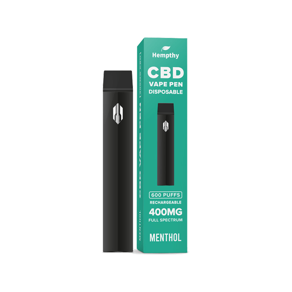Hempthy 400mg CBD Disposable Vape Pen 600 PuffsCBD ProductsHempthyVaperr Shop