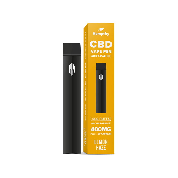 Hempthy 400mg CBD Disposable Vape Pen 600 PuffsCBD ProductsHempthyVaperr Shop