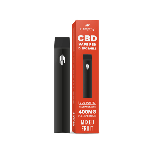 Hempthy 400mg CBD Disposable Vape Pen 600 PuffsCBD ProductsHempthyVaperr Shop