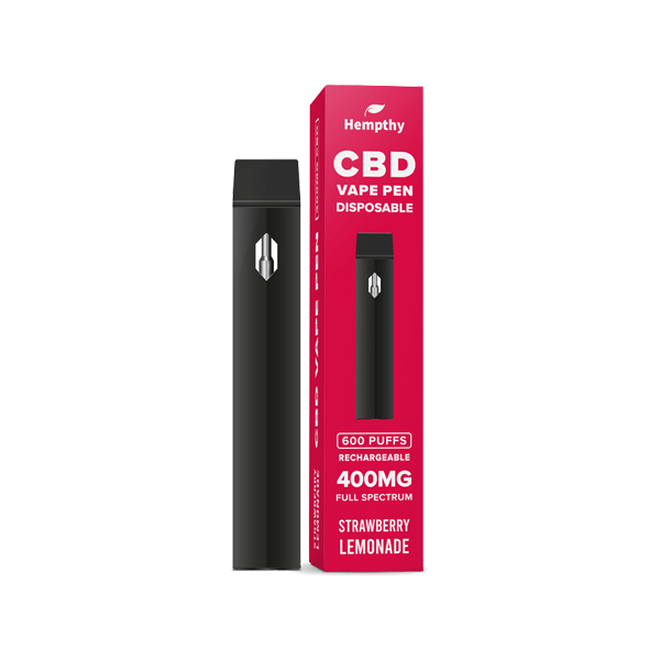 Hempthy 400mg CBD Disposable Vape Pen 600 PuffsCBD ProductsHempthyVaperr Shop