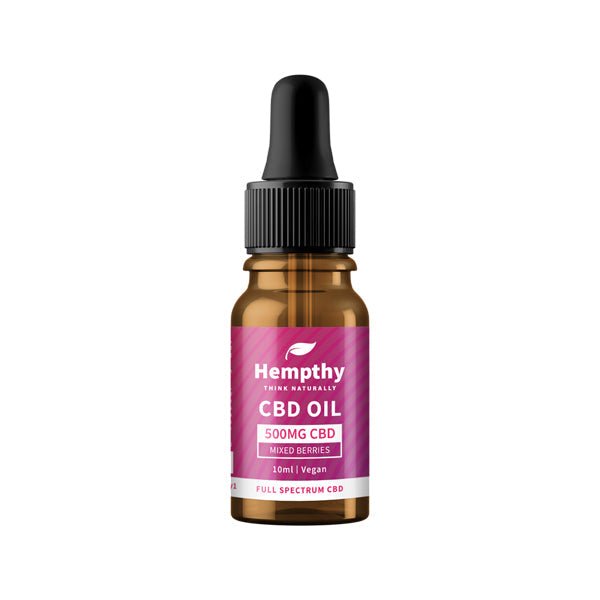 Hempthy 500mg CBD Oil Full Spectrum Mixed Berries - 10mlCBD ProductsHempthyVaperr Shop