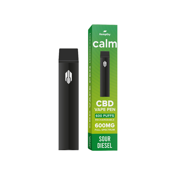 Hempthy 600mg CBD Disposable Vape Pen 600 PuffsCBD ProductsHempthyVaperr Shop