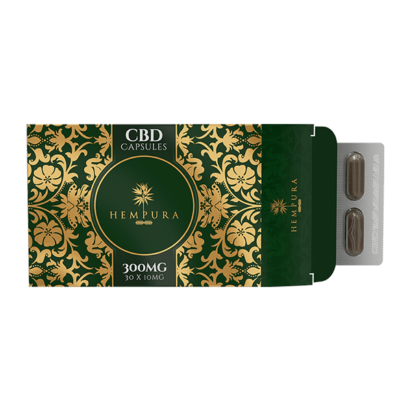 Hempura 300mg Broad Spectrum CBD Capsules - 30 CapsCBD ProductsHempuraVaperr Shop