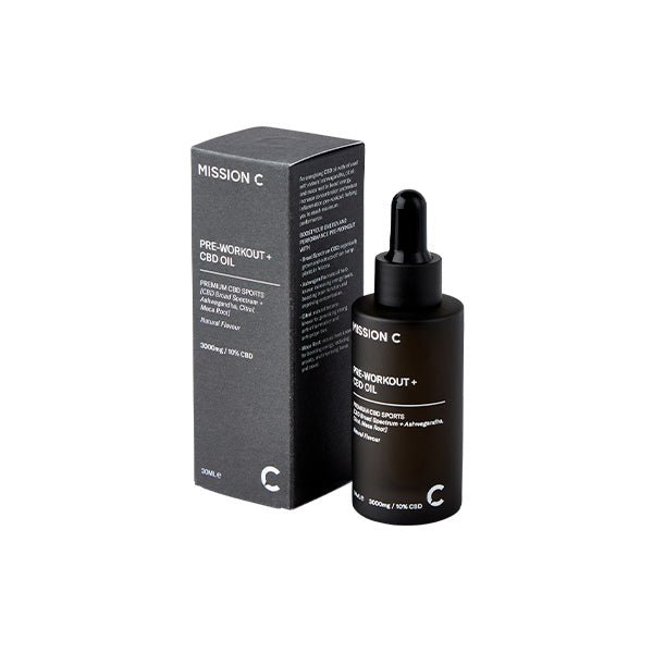 Mission C Pre - Workout + 3000mg CBD Oil - 30mlCBD ProductsMission CVaperr Shop