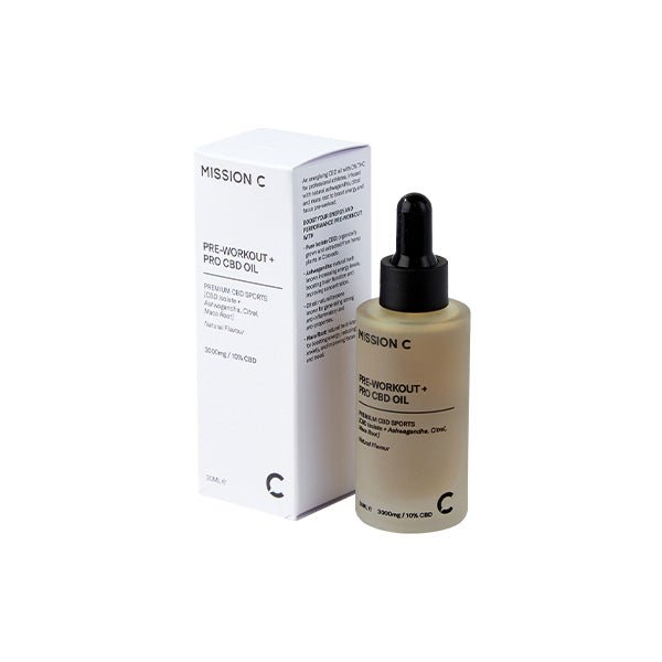 Mission C Pre - Workout + Pro 3000mg CBD Oil - 30mlCBD ProductsMission CVaperr Shop