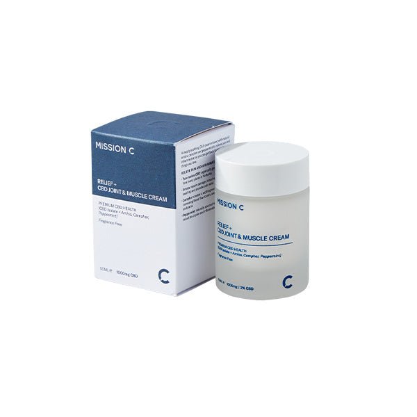 Mission C Relief + 1000mg CBD Joint & Muscle Cream - 50mlCBD ProductsMission CVaperrShop