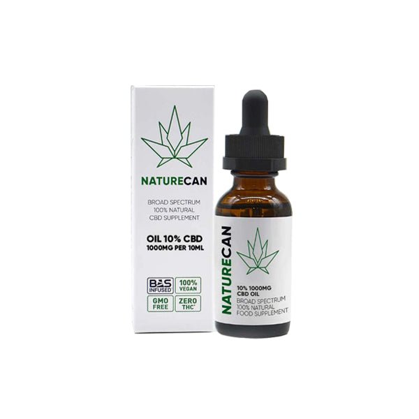 Naturecan 10% 1000mg CBD Broad Spectrum MCT Oil 10mlCBD ProductsNaturecanVaperr Shop