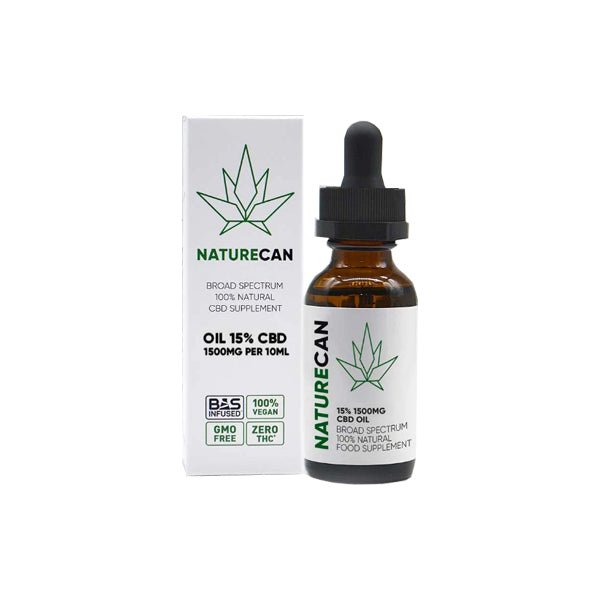 Naturecan 15% 1500mg CBD Broad Spectrum MCT Oil 10mlCBD ProductsNaturecanVaperrShop