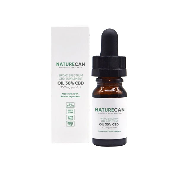 Naturecan 30% 3000mg CBD Broad Spectrum MCT Oil 10mlCBD ProductsNaturecanVaperr Shop
