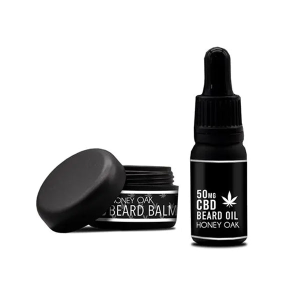 NKD 150mg CBD Twin Pack Honey Oak Beard Oil and balmCBD ProductsNKDVaperr Shop