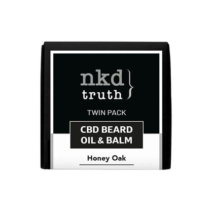 NKD 150mg CBD Twin Pack Honey Oak Beard Oil and balmCBD ProductsNKDVaperr Shop