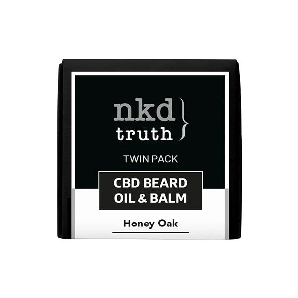 NKD 150mg CBD Twin Pack Honey Oak Beard Oil and balmCBD ProductsNKDVaperr Shop