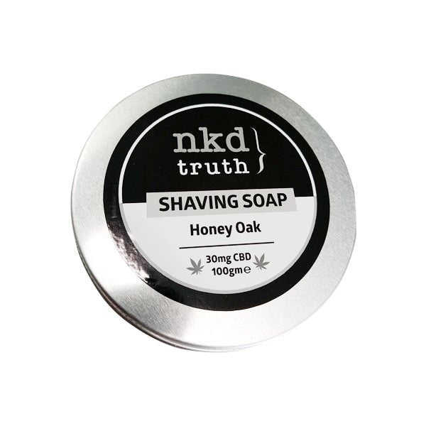 NKD 30mg CBD Speciality Shaving Soap 100g - Honey OakCBD ProductsNKDVaperr Shop